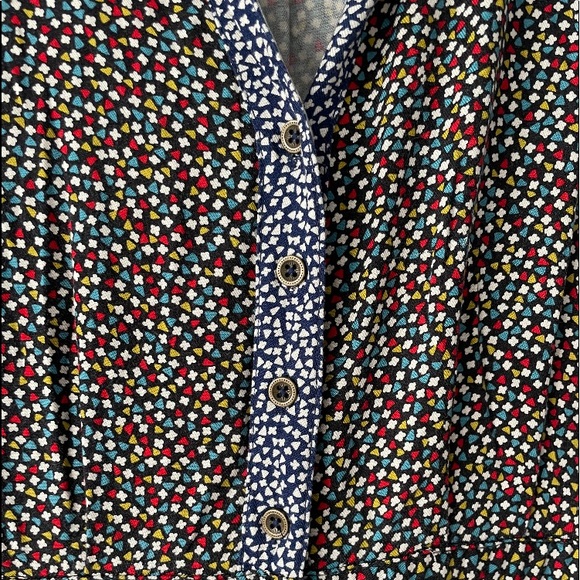 Anthropologie Ett Twa Christene silkin jumpsuit size 4petite mixed print - Picture 8 of 14